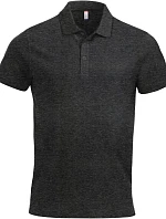 Clique Classic Lincoln S/S Pánské piqué polo z těžké bavlny 67.8244 anthracite melange