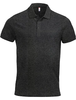 Clique Classic Lincoln S/S Pánské piqué polo z těžké bavlny 67.8244 anthracite melange