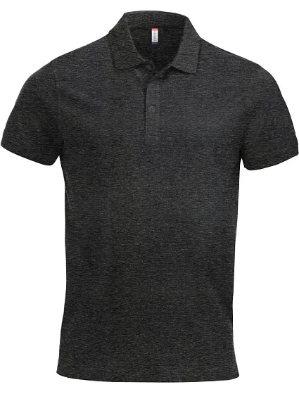 Clique Classic Lincoln S/S Pánské piqué polo z těžké bavlny 67.8244 anthracite melange Clique Classic Lincoln S/S Pánské piqué polo z těžké bavlny 67.8244 anthracite melange