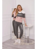 Sada s potiskem v barvě ecru+grafitová barva Sada s potiskem v barvě ecru+grafitová barva