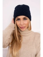 Fleecová čepice K204 tmavě modrá