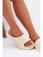 Dámské Pěnové Sandály Big Star model 21695296 Béžové - Big Star Shoes Dámské Pěnové Sandály Big Star model 21695296 Béžové - Big Star Shoes