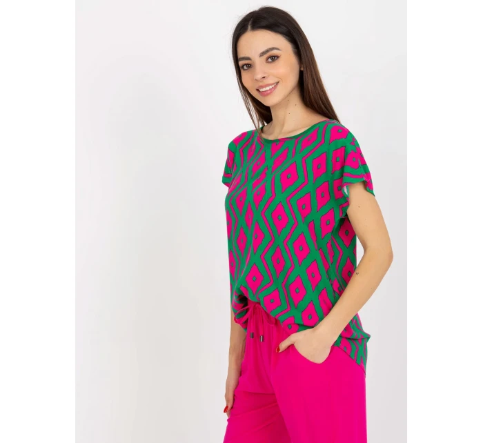 Dámská halenka D73771R10978Q zelená - FPrice