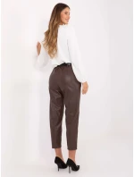 Spodnie IT SP model 21441085 ciemny brązowy - FPrice Spodnie IT SP model 21441085 ciemny brązowy - FPrice