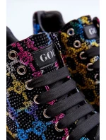 Sportovní boty na platformě Rhinestones GOE Black Sportovní boty na platformě Rhinestones GOE Black