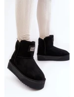 Veganské voděodolné sněhule na platformě D.Franklin černý