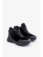 Zateplené Pánské Trekingové Boty Šněrovací Černé Zerista Zateplené Pánské Trekingové Boty Šněrovací Černé Zerista