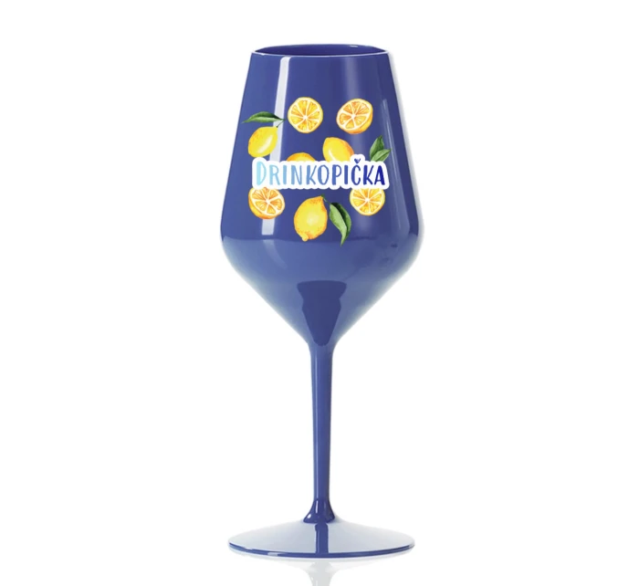 Personalizovaná nerozbitná sklenice s ovocem a textem 