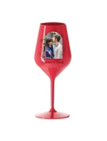 Personalizovaná nerozbitná sklenice s květinový ohraničením 