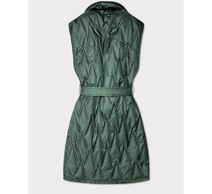 Pikowana kamizelka z paskiem Goodlookin khaki (B8603-11)