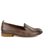 Dámské lakované boty lords beige Potocki 19337