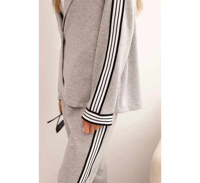 Dámský komplet s  a sportovní šedý model 21339243 - K-Fashion
