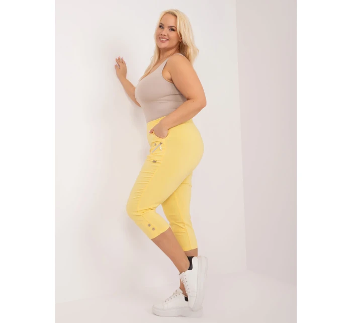 Spodnie AT SP model 19658773 jasny żółty - FPrice Spodnie AT SP model 19658773 jasny żółty - FPrice