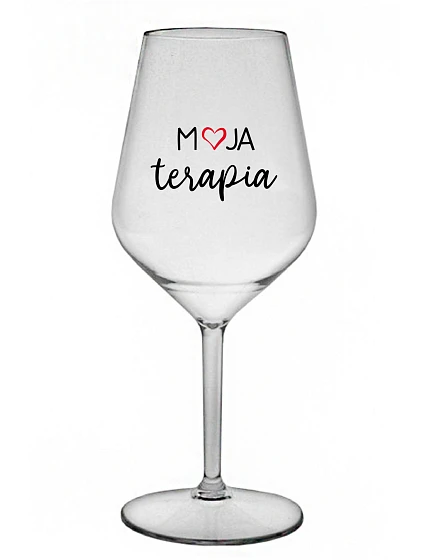 MOJA TERAPIA - priehľadný nerozbitný pohár na víno 470 ml MOJA TERAPIA - priehľadný nerozbitný pohár na víno 470 ml