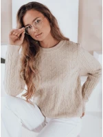 Dámský svetr BRAVINA beige FashionStreet MY2529