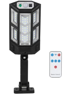 POULIČNÍ LAMPA SOLÁRNÍ LUCERNA 43LED + DÁLKOVÉ OVLÁDÁNÍ POHYBOVÝ A SOUMRAKOVÝ SENZOR