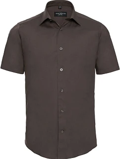 Elastická košile s krátkým rukávem 11. chocolate model 22475685 - Russell Athletic
