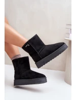 Vysoké dámské sněhule na platformě Big Star OO274898 černé