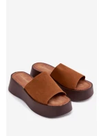 Dámské pantofle na platformě Camel Liorisse Dámské pantofle na platformě Camel Liorisse