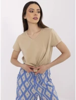 T shirt CLM TS model 21094502 beżowy - FPrice