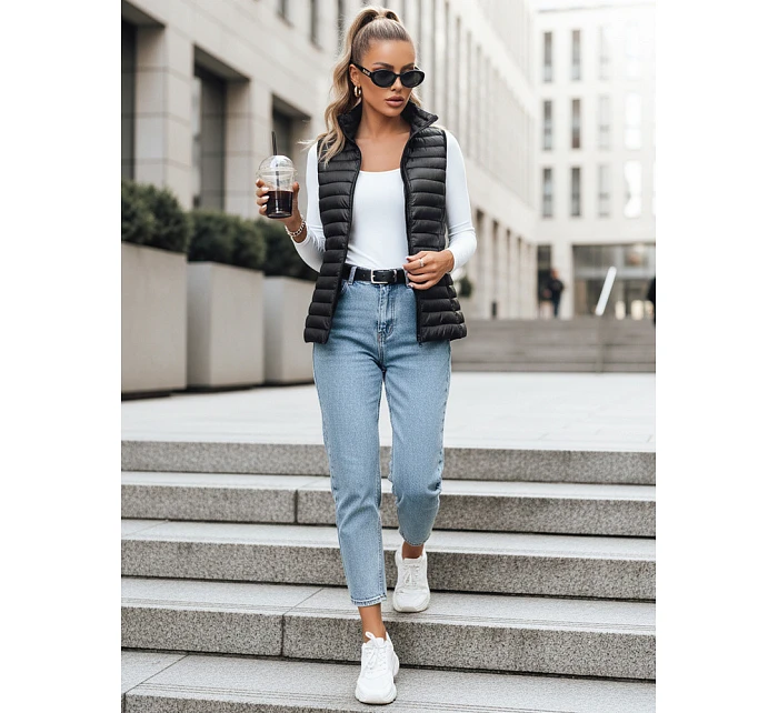 Dámská prošívaná vesta STANSY černá FashionStreet TY3102