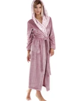 Dámský župan Flora s kapucí 3956 4353 mauve mist - Vestis