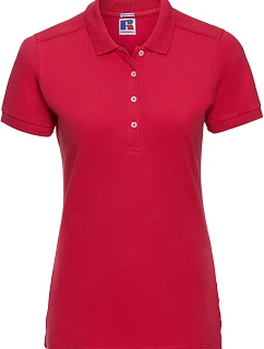 Dámské elastické piqué polo 10. classic red model 22473821 - Russell Athletic