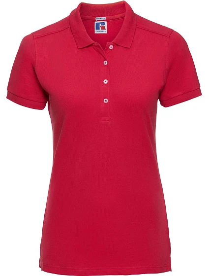 Russell Athletic 566F Dámské elastické piqué polo 10.566F classic red Russell Athletic 566F Dámské elastické piqué polo 10.566F classic red