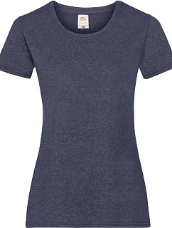 Fruit of the Loom Lady-Fit Valueweight T Dámské tričko 16.1372 vintage heather navy