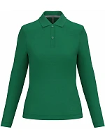 K 244 Dámské piqué polo s dlouhým rukávem model 22507070 kelly green - Kariban K 244 Dámské piqué polo s dlouhým rukávem model 22507070 kelly green - Kariban