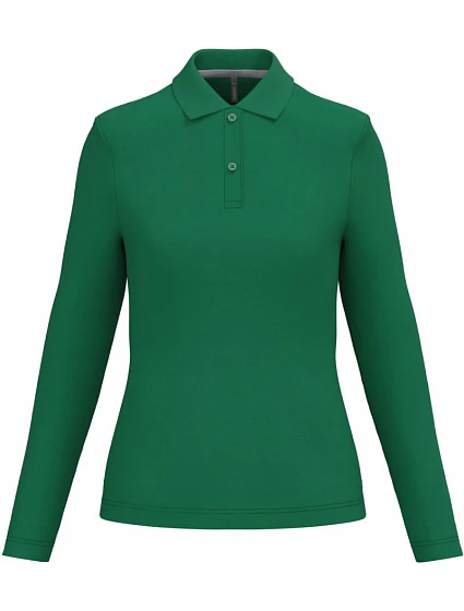 Kariban K 244 Dámské piqué polo s dlouhým rukávem 20.K244 kelly green Kariban K 244 Dámské piqué polo s dlouhým rukávem 20.K244 kelly green