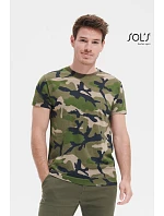 SOL'S Camo Men Pánské maskáčové tričko 25.1188 blue camo SOL'S Camo Men Pánské maskáčové tričko 25.1188 blue camo