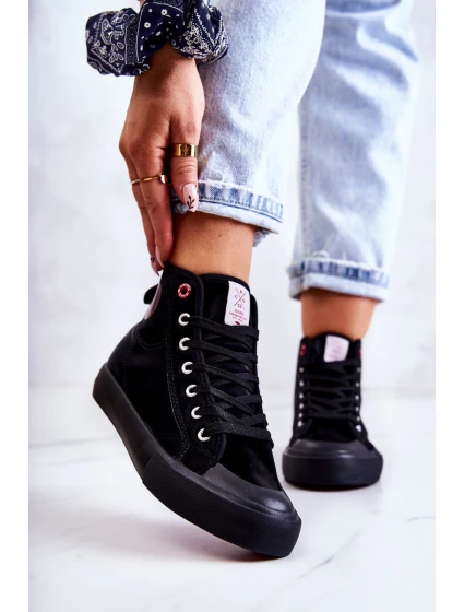 Dámské vysoké tenisky model 21581984 černá - Cross Jeans