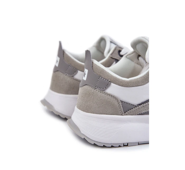 Pánské sportovní boty Big Star KK174021 Bílá a šedá Pánské sportovní boty Big Star KK174021 Bílá a šedá