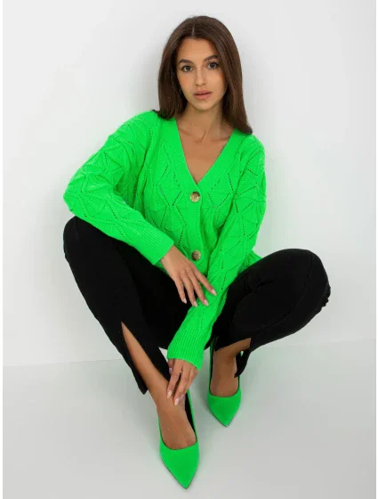 Dámský svetr LC SW model 17655192 fluo zelená - FPrice