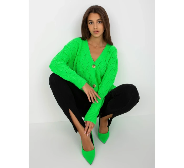 Dámský svetr LC SW model 17655192 fluo zelená - FPrice