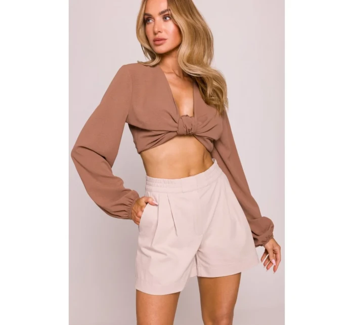 model 21136117 Džínové šortky béžové - Moe