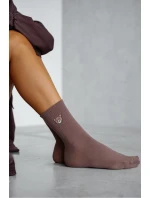 Dámské ponožky s medvídkem – hnědé Dámské ponožky s medvídkem – hnědé