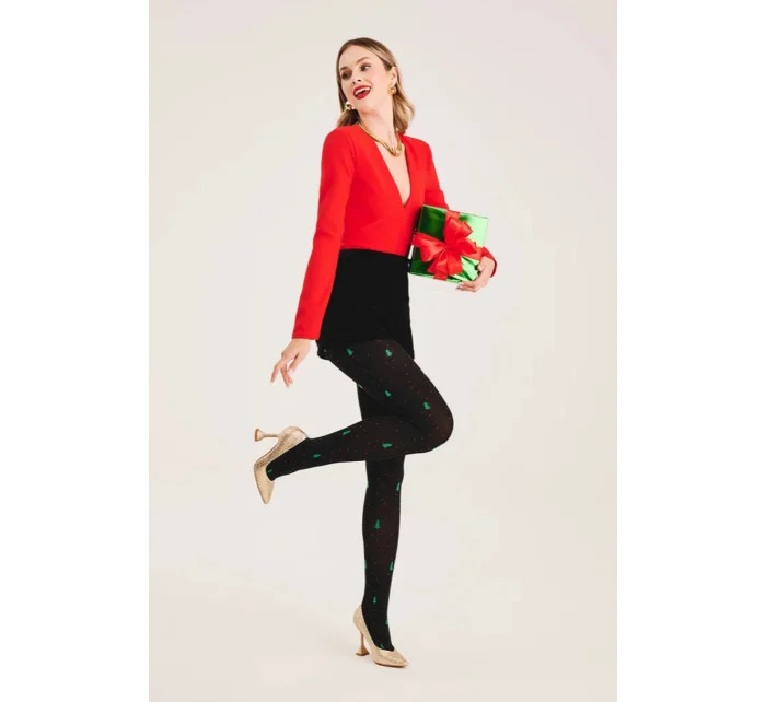 PUNČOCHÁČE S VÁNOČNÍMI STROMKY 3D-6 PUNČOCHÁČE S VÁNOČNÍMI STROMKY 3D-6