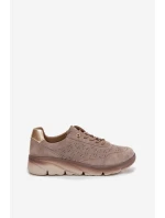 Kožené dámské tenisky s  šedé model 22026514 - SERGIO LEONE