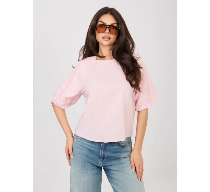 Halenka D74515M11340A světle růžová Halenka D74515M11340A světle růžová