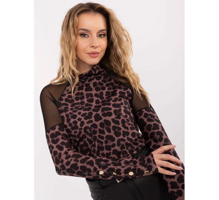 Bluzka MI BZ  czarno brązowy model 21757294 - FPrice