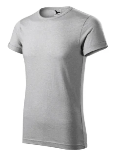 Fusion tričko pánské stříbrný melír