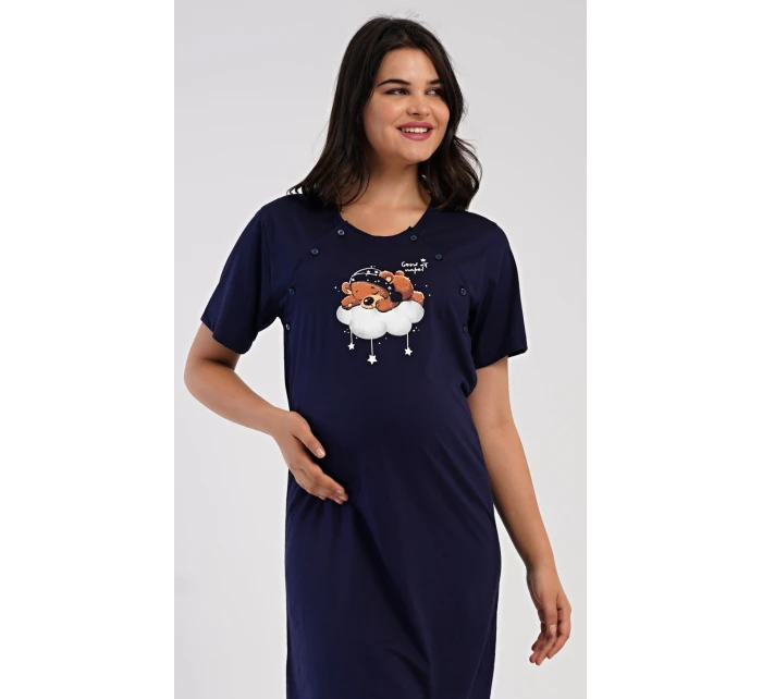 Dámská noční košile mateřská Méďa na obláčku