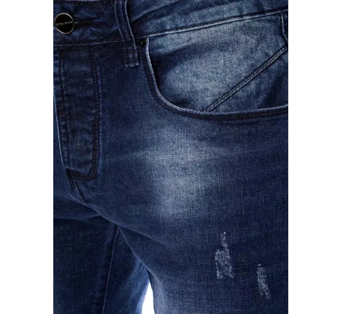 Pánské tmavě modré džínové kalhoty FashionStreet UX3826