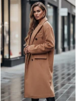 Dámský zimní kabát dlouhý oversize camel FashionStreet NY0766z
