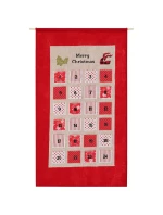ADVENTNÍ KALENDÁŘ 56x87CM ČERVENÝ