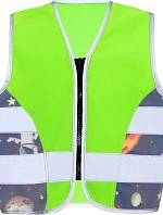 Korntex ACTION Dětská bezpečnostní vesta 76.ACTN neon green/ufo