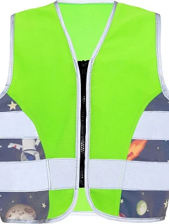 Korntex ACTION Dětská bezpečnostní vesta 76.ACTN neon green/ufo