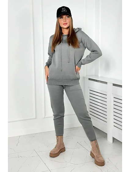 Svetr set Mikina + Kalhoty tmavě šedá Svetr set Mikina + Kalhoty tmavě šedá